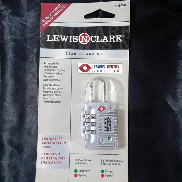 Lewis N. Clark Other - Travel Sentry Indicator Combo Lock w/ Status Alert